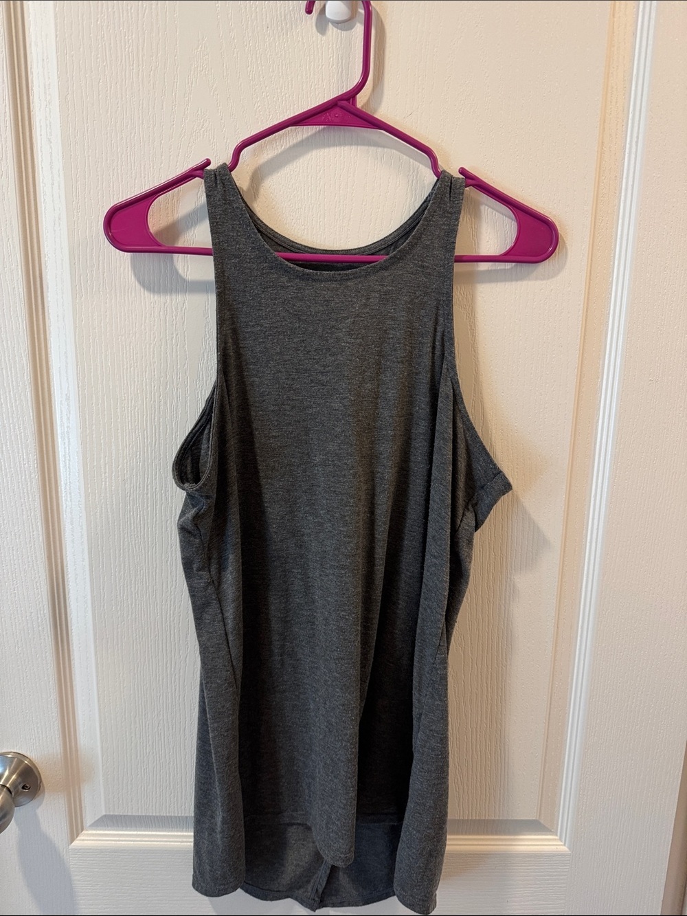 Avia Charcoal Gray High-Neck Workout Tank